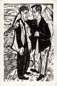 Die Freunde (muller Und Scherer) by Ernst Ludwig Kirchner