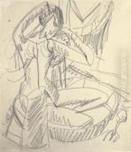 Akt Im Tub by Ernst Ludwig Kirchner