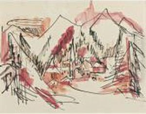 Landschaft by Ernst Ludwig Kirchner