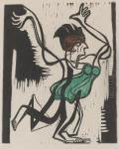Palucca (dube W624) by Ernst Ludwig Kirchner