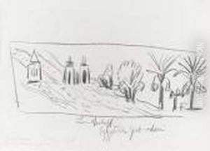 Landscape In Egypt by Ernst Ludwig Kirchner
