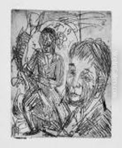 Knaben Im Zimmer by Ernst Ludwig Kirchner