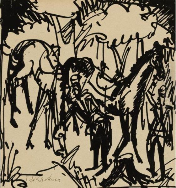 Federzeichnung (ink Drawing) - view 1
