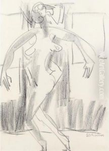 Tanzerin (dancer) by Ernst Ludwig Kirchner