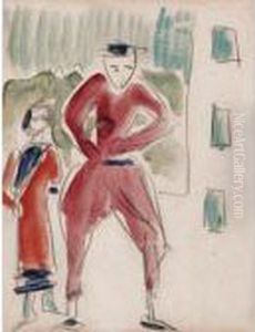 Sportsman In Davos by Ernst Ludwig Kirchner