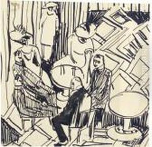 Bar by Ernst Ludwig Kirchner