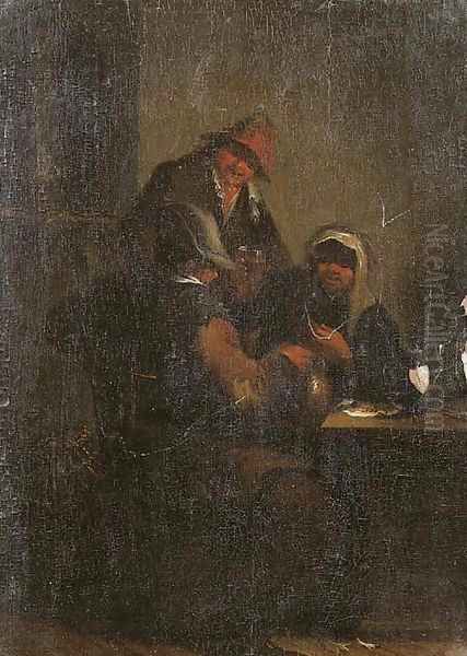 Peasants in an interior - view 1
