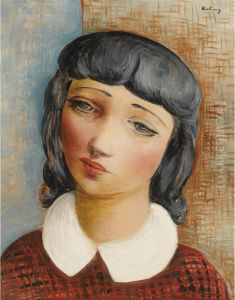 Jeune Fille Au Corsage Rouge