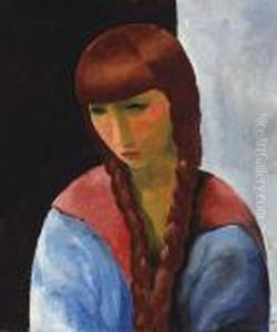 Portrait De La Soeur De Mme Renee Kisling by Jean Kisling