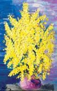 Les Mimosas by Jean Kisling