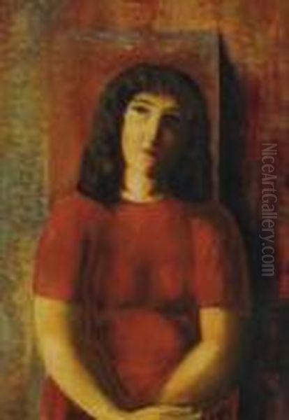 Jeune Fille A La Robe Rouge - view 1