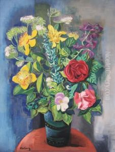 Bouquet De Fleurs. by Jean Kisling