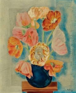 Fleurs Signe 'kisling' by Jean Kisling