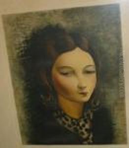 Tete De Femme Au Foulard by Jean Kisling