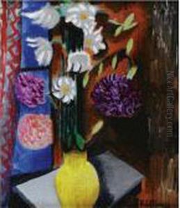 Vase De Fleurs by Jean Kisling