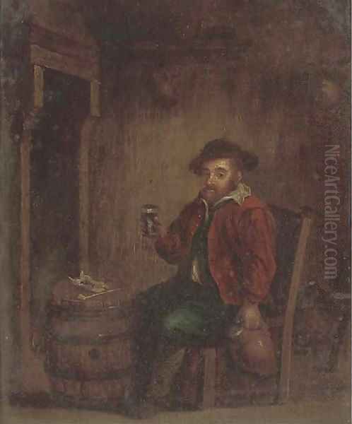 A boor drinking in an interior - view 1