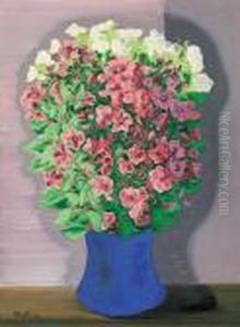 Bouquet Au Vase Bleu by Jean Kisling