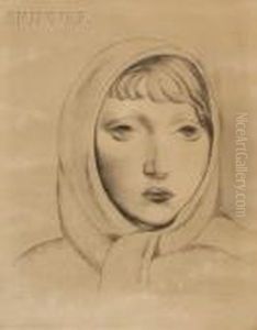 Head Of A Woman by Jean Kisling
