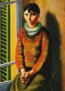 Devant La Fenetre by Jean Kisling