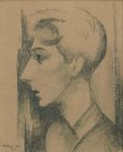 Portrait Of Jean Cocteau by Jean Kisling