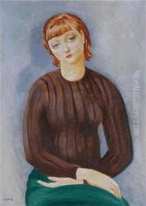 Portrait D'une Jeune Femme by Jean Kisling