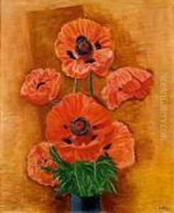 Vase De Pavots by Jean Kisling
