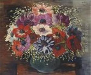 Le Vase D'anemones by Jean Kisling