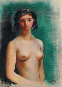 Femme Nue En Buste Huile by Jean Kisling
