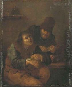 At the village doctor by Adriaen Jansz. Van Ostade