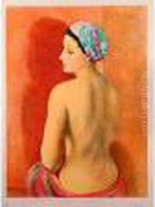 Nu Au Turban. by Jean Kisling