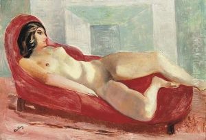 Nu Sur Le Divan by Jean Kisling