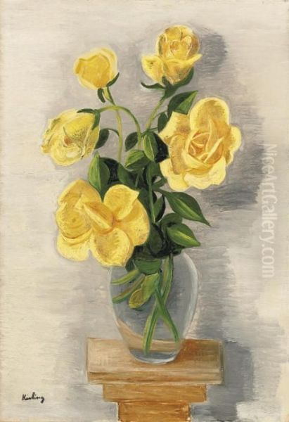 Vase De Roses Jaunes - view 1