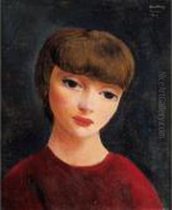 Portrait De Femme by Jean Kisling