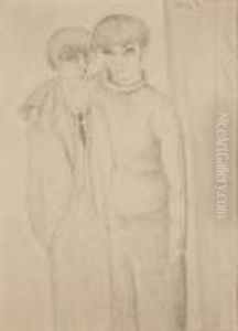 Kisling Et Renee by Jean Kisling