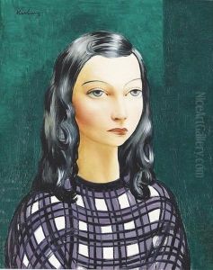 "jeune Femme Brune Aux Cheveux Longs".
