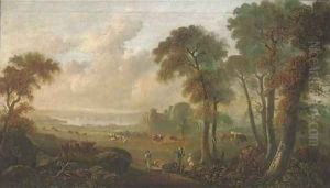 Figures in an Arcadian landscape