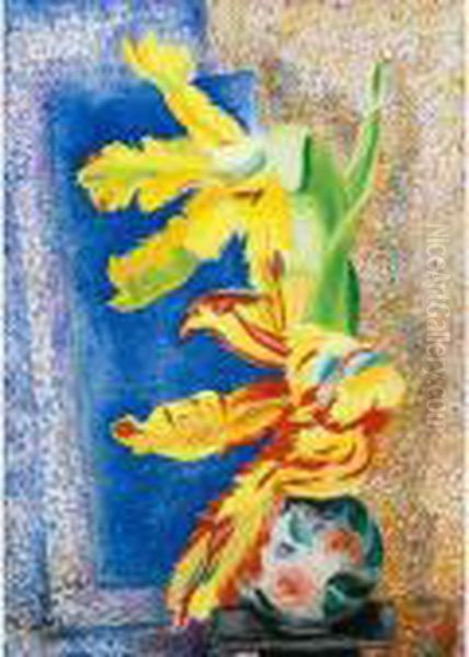 Nature Morte Avec Tulipe Dans Un Vase - view 1