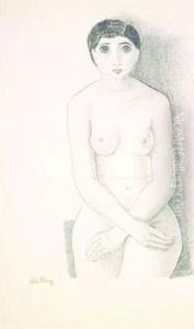 Kiki De Montparnasse Assise by Jean Kisling