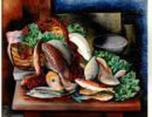 Nature Morte Aux Poissons by Jean Kisling