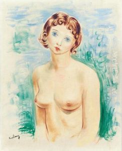 Jeune Fille Au Buste Nu by Jean Kisling