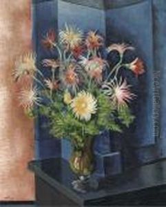 Still Life With Flowers In A Vase by Jean Kisling