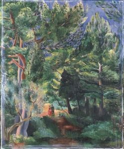 Couple Se Promenant Dans Une Foret Couple Se Promenant Dans Une Foret