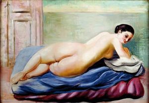Akt Lezacy 1920 by Jean Kisling