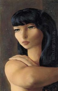 Petite Tete Brune by Jean Kisling