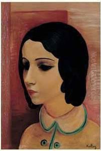 Portrait De Jeune Fille Brune