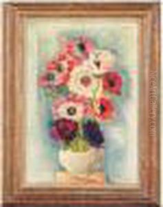 Le Vase De Fleurs by Jean Kisling