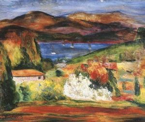 Paysage De Saint-tropez by Jean Kisling
