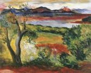 Paysage De Saint-tropez by Jean Kisling