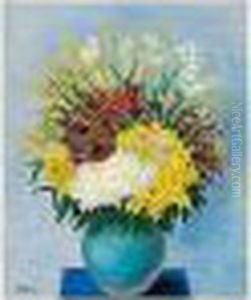 Bouquet De Fleurs Mimosas by Jean Kisling