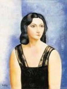 Portrait De Raymonde Vaseur by Jean Kisling